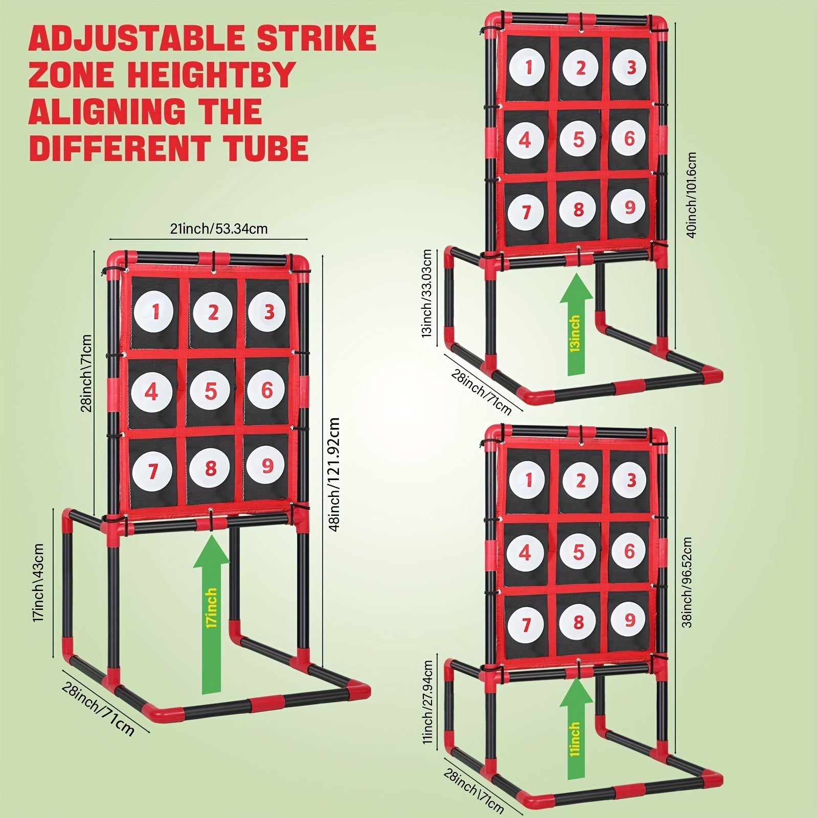 Baseball Strike Zone Target with Pockets-2