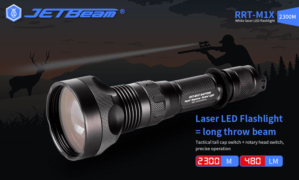 JETBeam RRT-M1X Laser LED Flashlight-4