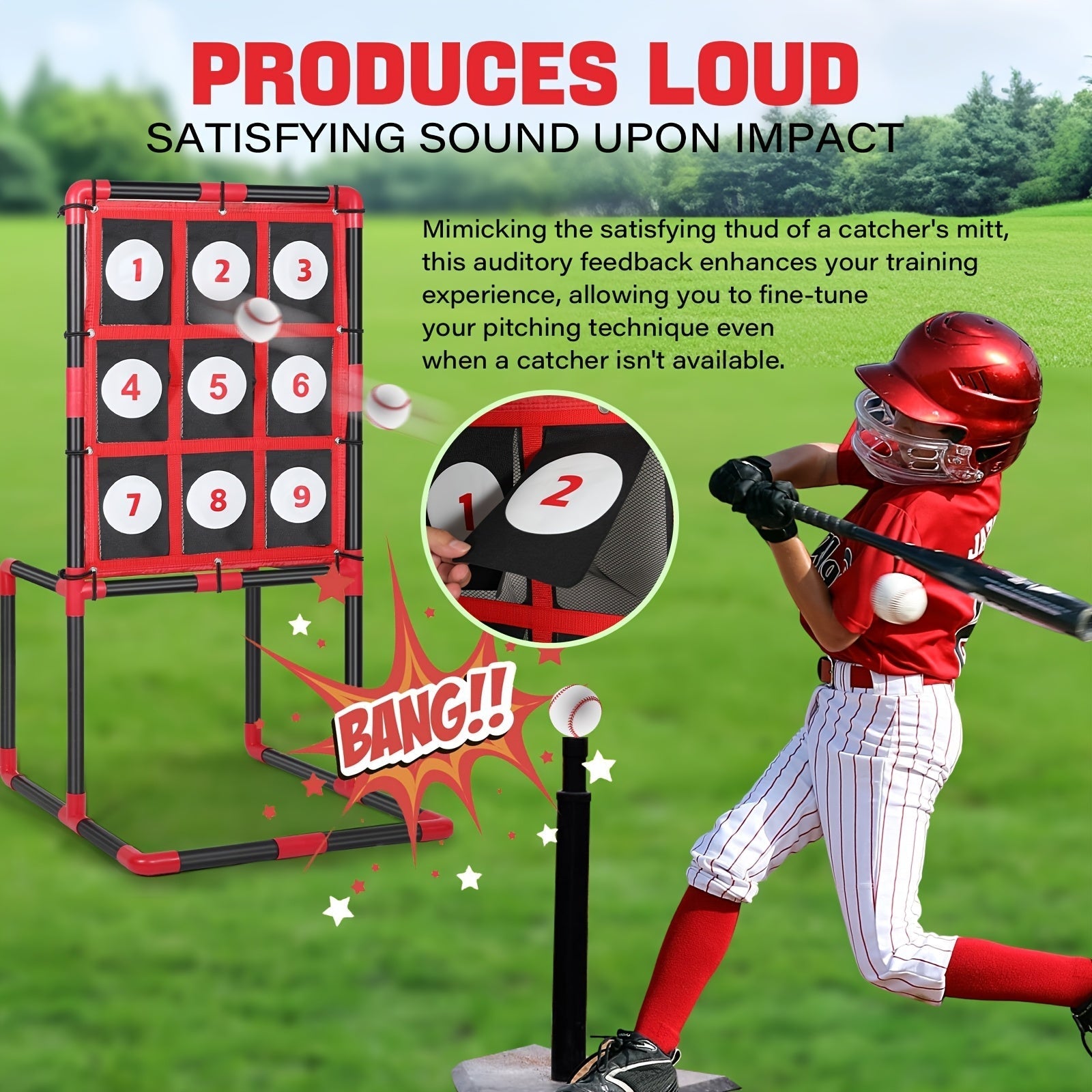 Baseball Strike Zone Target with Pockets-1