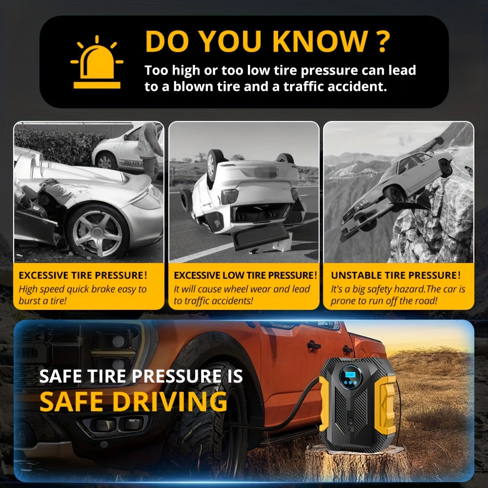 Air Compressor Pump Portable Digital Tire Inflator-1