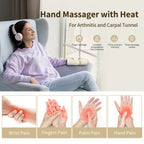 Wireless Electric Hand Massager with Compression & Kneading(White)-4
