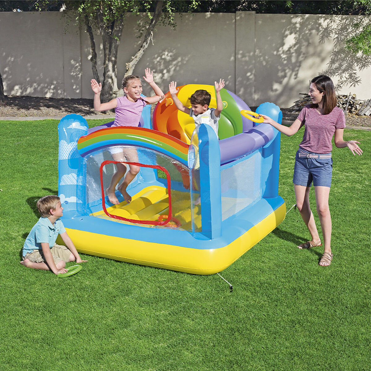 Inflatable Castle Bestway Rainbow 175 x 173 x 137 cm-21