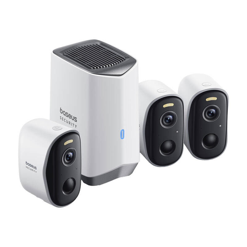 Baseus N1 IP Kamera Rendszer (1x bázis / 3x kompakt kamera) (S0TW012131)-0