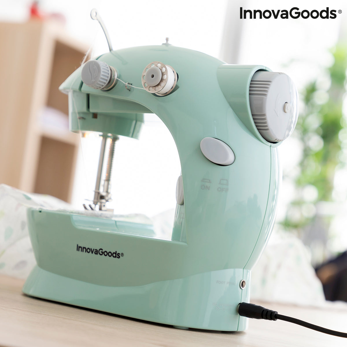 Mini Portable Sewing Machine with LED, Thread Cutter and Accessories