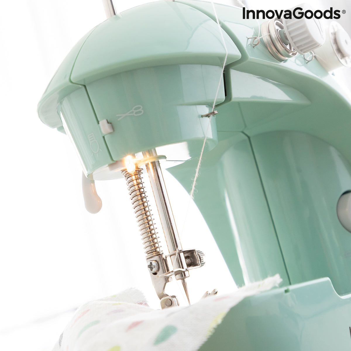 Mini Portable Sewing Machine with LED, Thread Cutter and Accessories