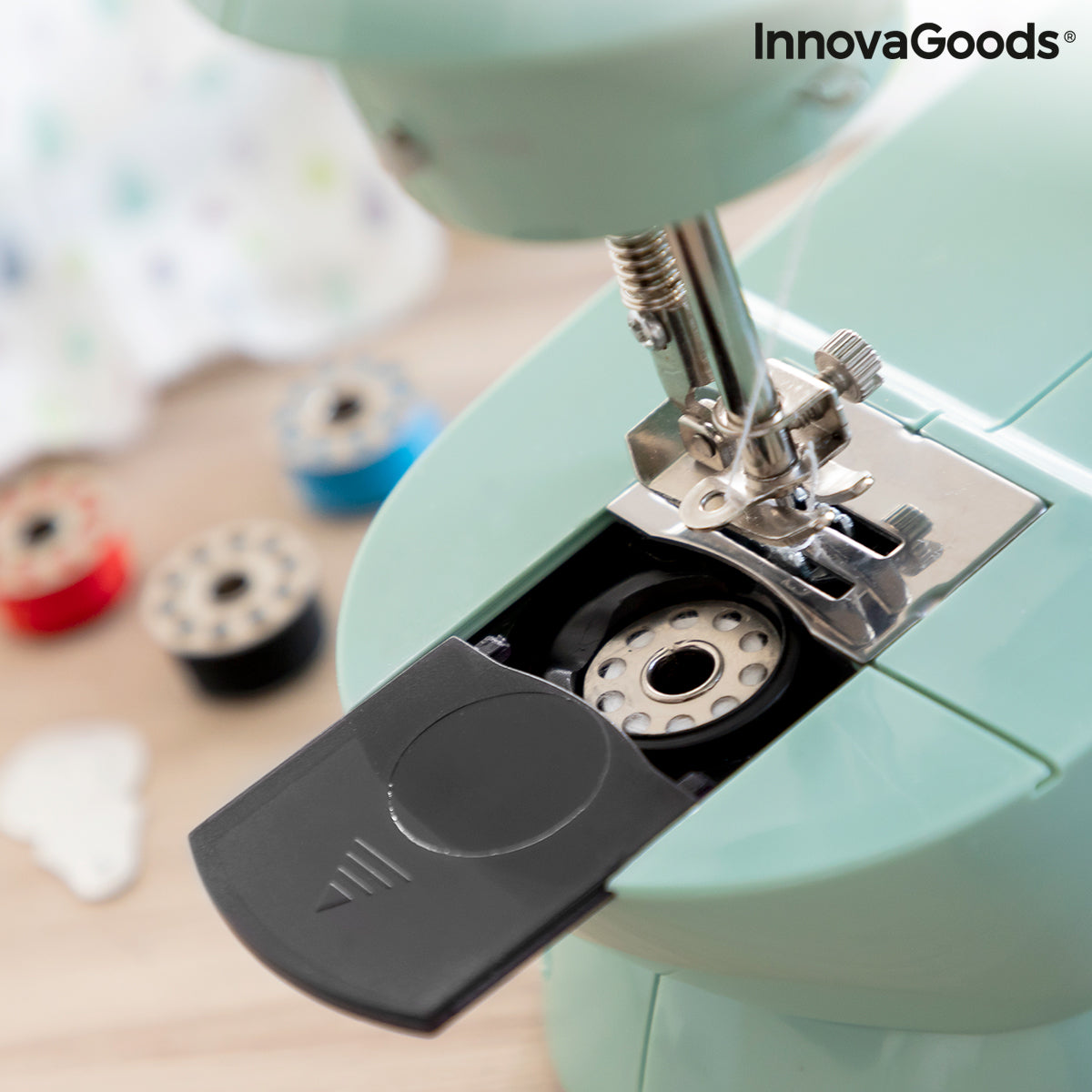 Mini Portable Sewing Machine with LED, Thread Cutter and Accessories