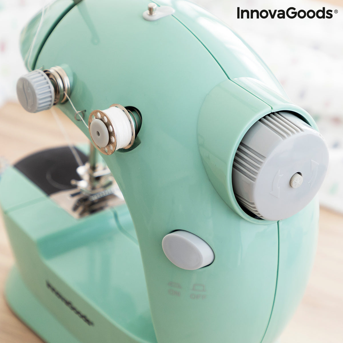Mini Portable Sewing Machine with LED, Thread Cutter and Accessories