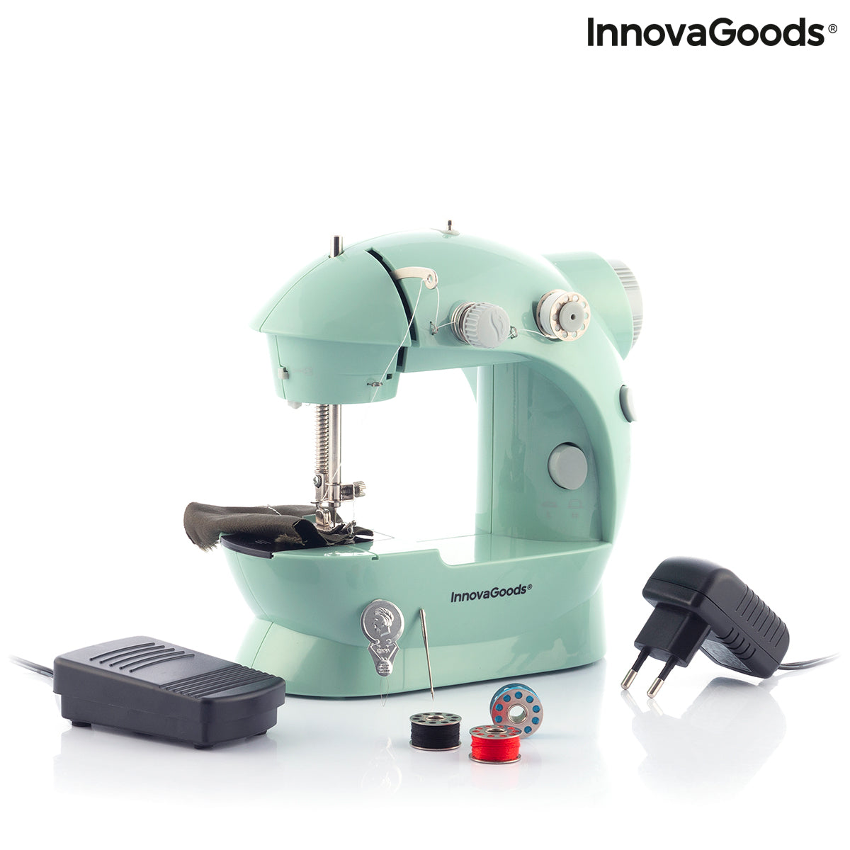 Mini Portable Sewing Machine with LED, Thread Cutter and Accessories