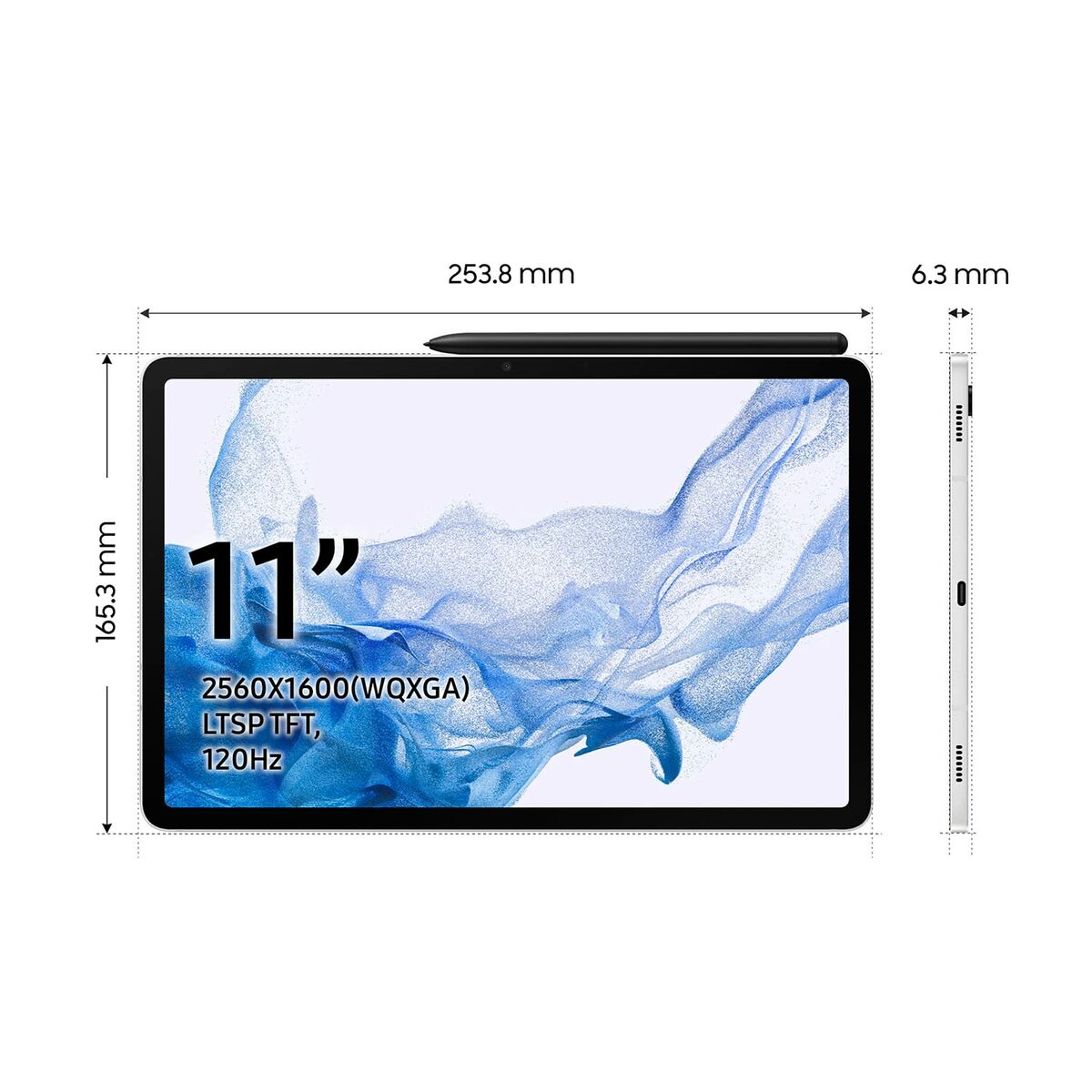 Tablet Samsung Galaxy Tab S8 Silver 11