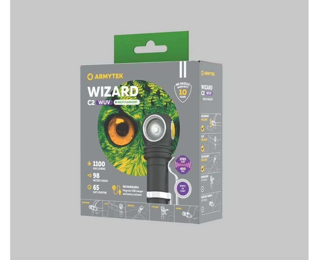Armytek Wizard C2 WUV Magent USB Headlamp-4