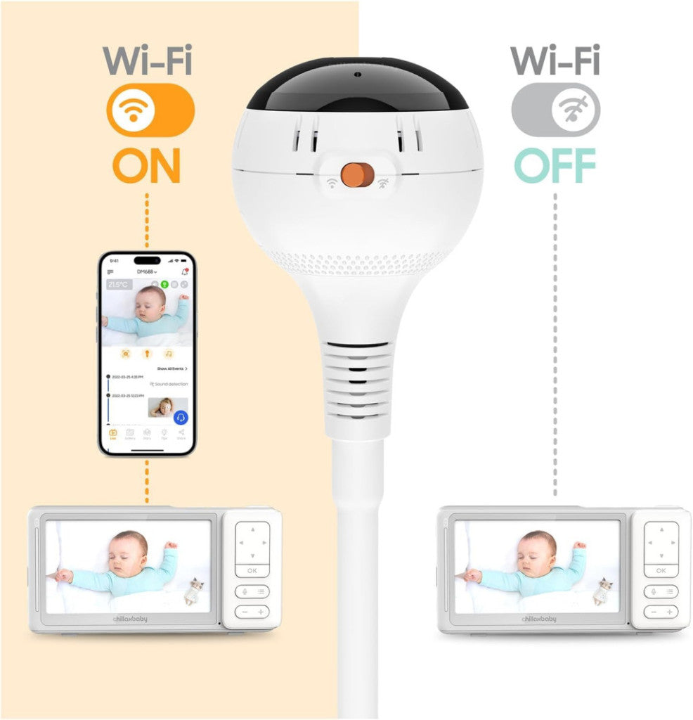 Chillax DM688 Giraffe Pro Max wifi és hordozható kamerás babaőrző-7