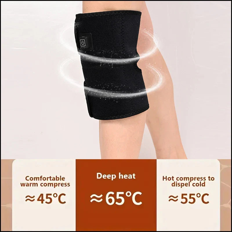 NNEOBA Electric Heating Knee Pads USB Hot Compress with Adjustable Temperature Black-1