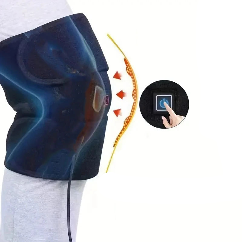 NNEOBA Electric Heating Knee Pads USB Hot Compress with Adjustable Temperature Black-0