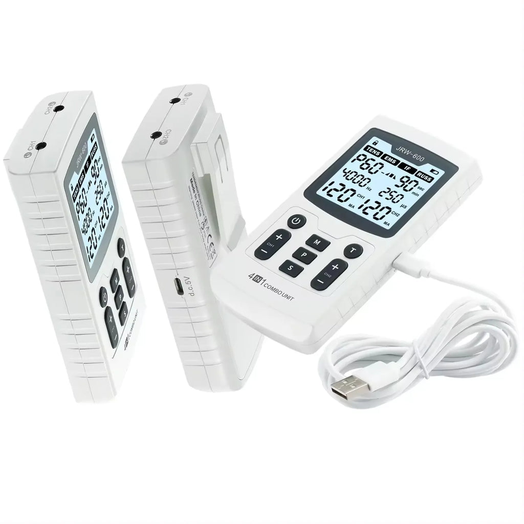 Electric Muscle Therapy Stimulator Interferential Physiotherapy Device White-3