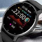 Smart Watch Full Touch Screen Fitness Tracker IP68 (Black)-1