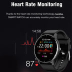 Smart Watch Full Touch Screen Fitness Tracker IP68 (Black)-2