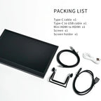 NNEOBA 11.6 Inch Portable Monitor 1366x768 LCD Display HDMI-2