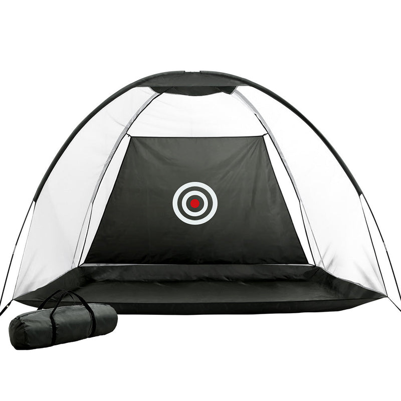 NNEDSZ 3M Golf Practice Net Portable Training Aid Driving Target Tent Black-0
