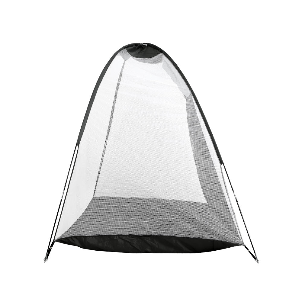 NNEDSZ 3M Golf Practice Net Portable Training Aid Driving Target Tent Black-3