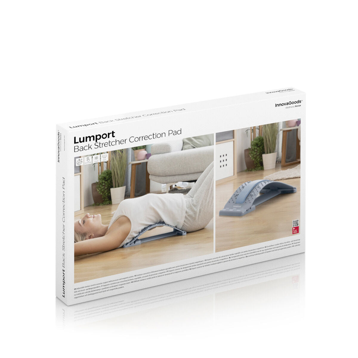 Lumbar Corrector, Stretcher and Support with Pressure and Magnetic