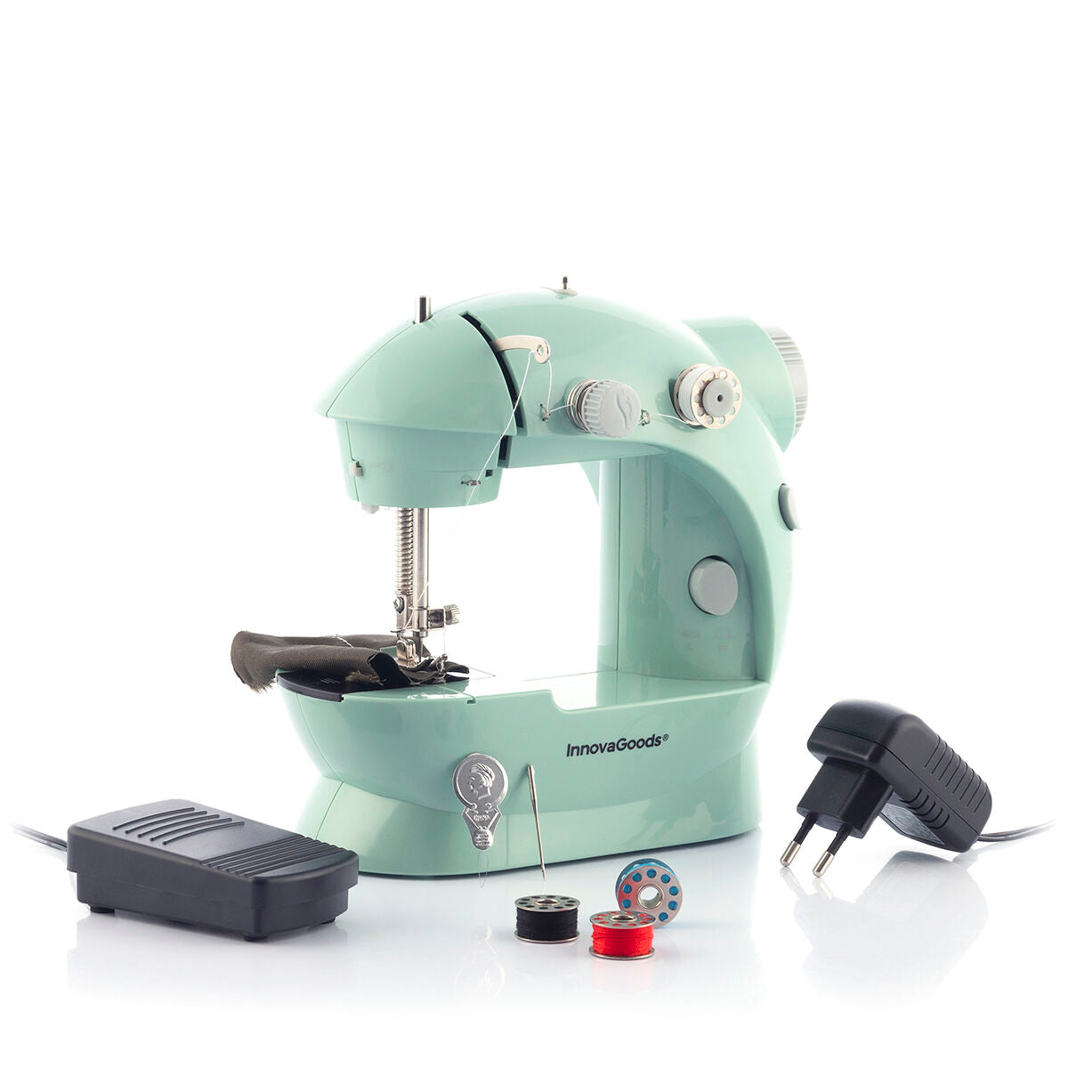 Mini Portable Sewing Machine with LED, Thread Cutter and Accessories