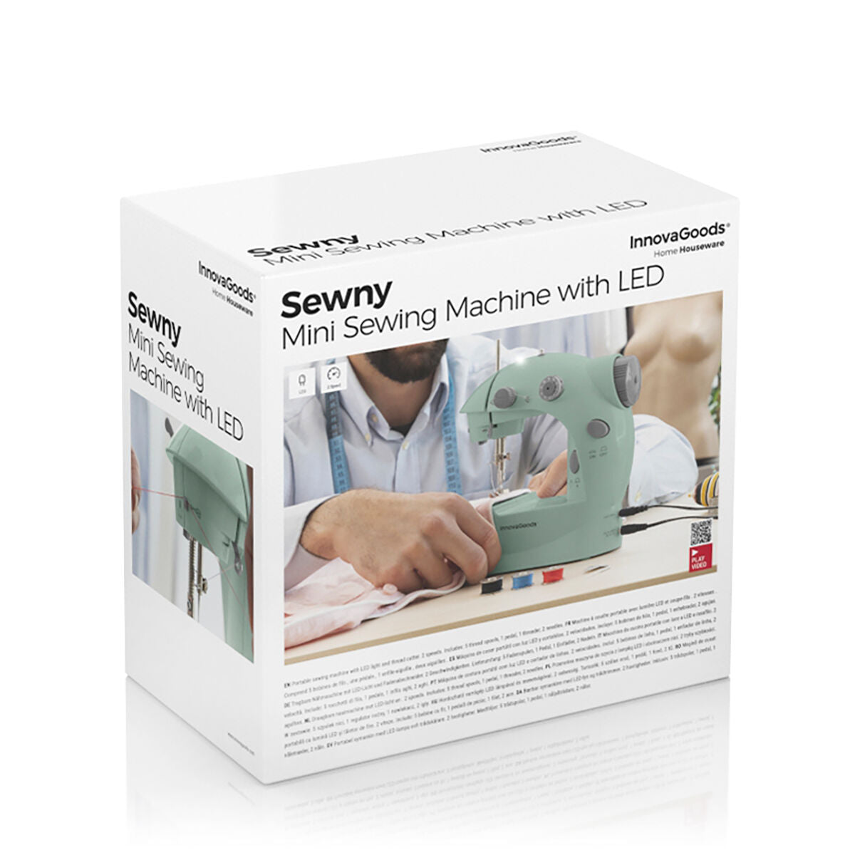 Mini Portable Sewing Machine with LED, Thread Cutter and Accessories