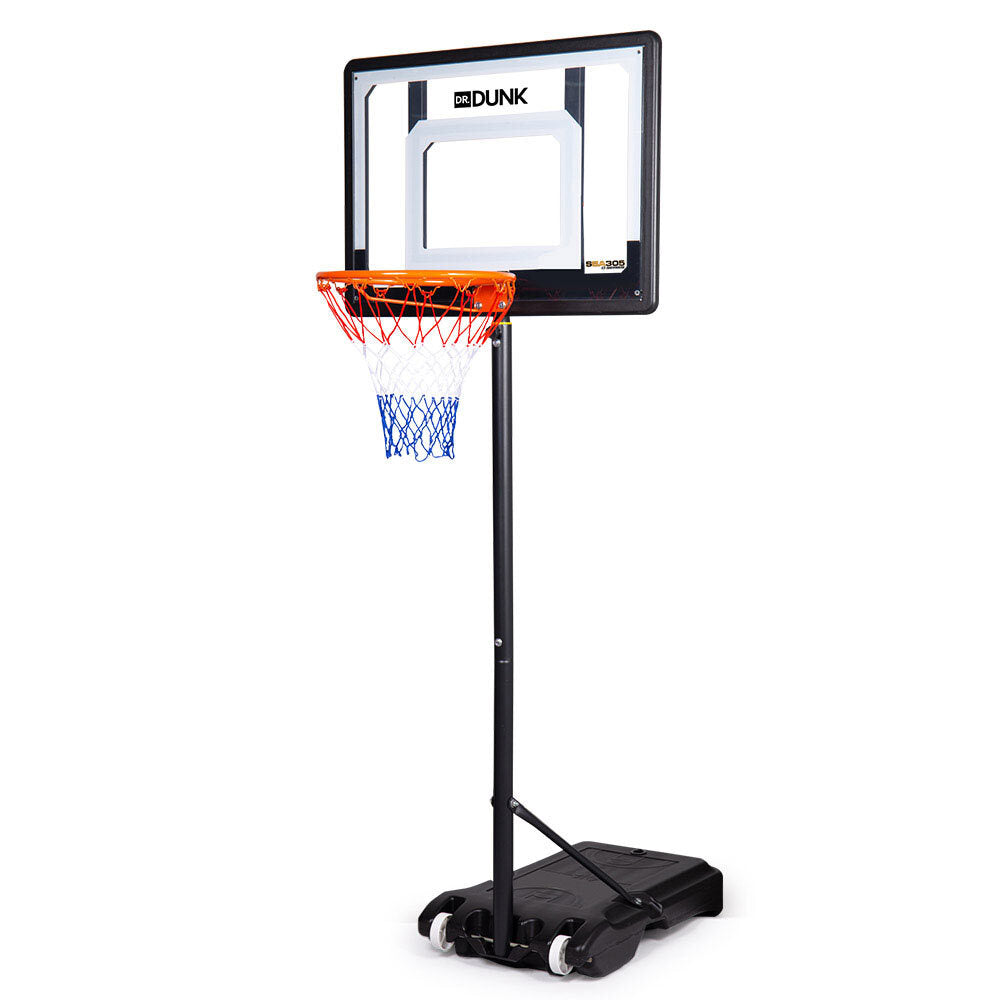 NNEDSZ Dr.Dunk Adjustable Basketball Stand System Kids Hoop Portable Height Rim Ring-0