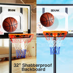 NNEDSZ Dr.Dunk Adjustable Basketball Stand System Kids Hoop Portable Height Rim Ring-4