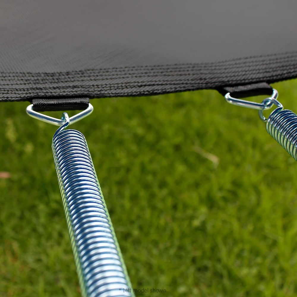 NNEDSZ 10ft Trampoline Free Ladder Spring Mat Net Safety Pad Cover Round Enclosure Pink-4