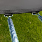 NNEDSZ 10ft Trampoline Free Ladder Spring Mat Net Safety Pad Cover Round Enclosure Pink-4