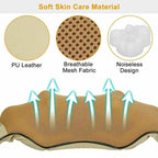 NNEDSZ Portable Kneading Neck and Shoulder Massager with Heat - Four-Button Design, Beige-3