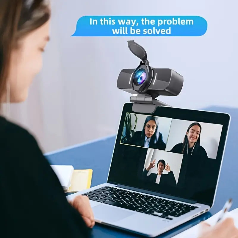 1080P HD Webcam with Microphone - Clear Video & Crystal Clear Audio-2