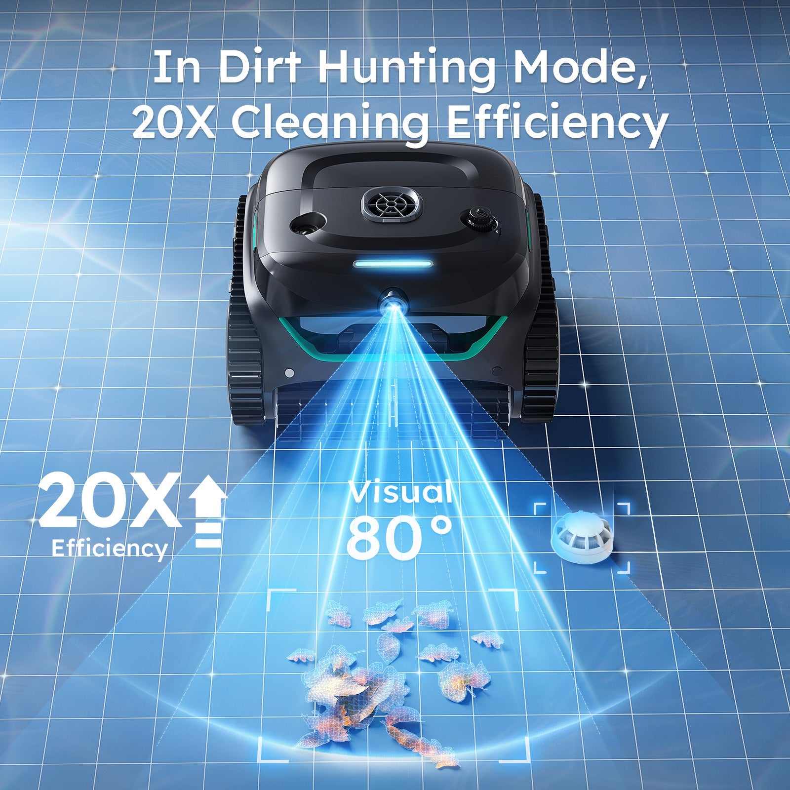 WYBOT C2 Vision Robotic Pool Cleaner Vacuum with AI Vision & Smart APP Control-2