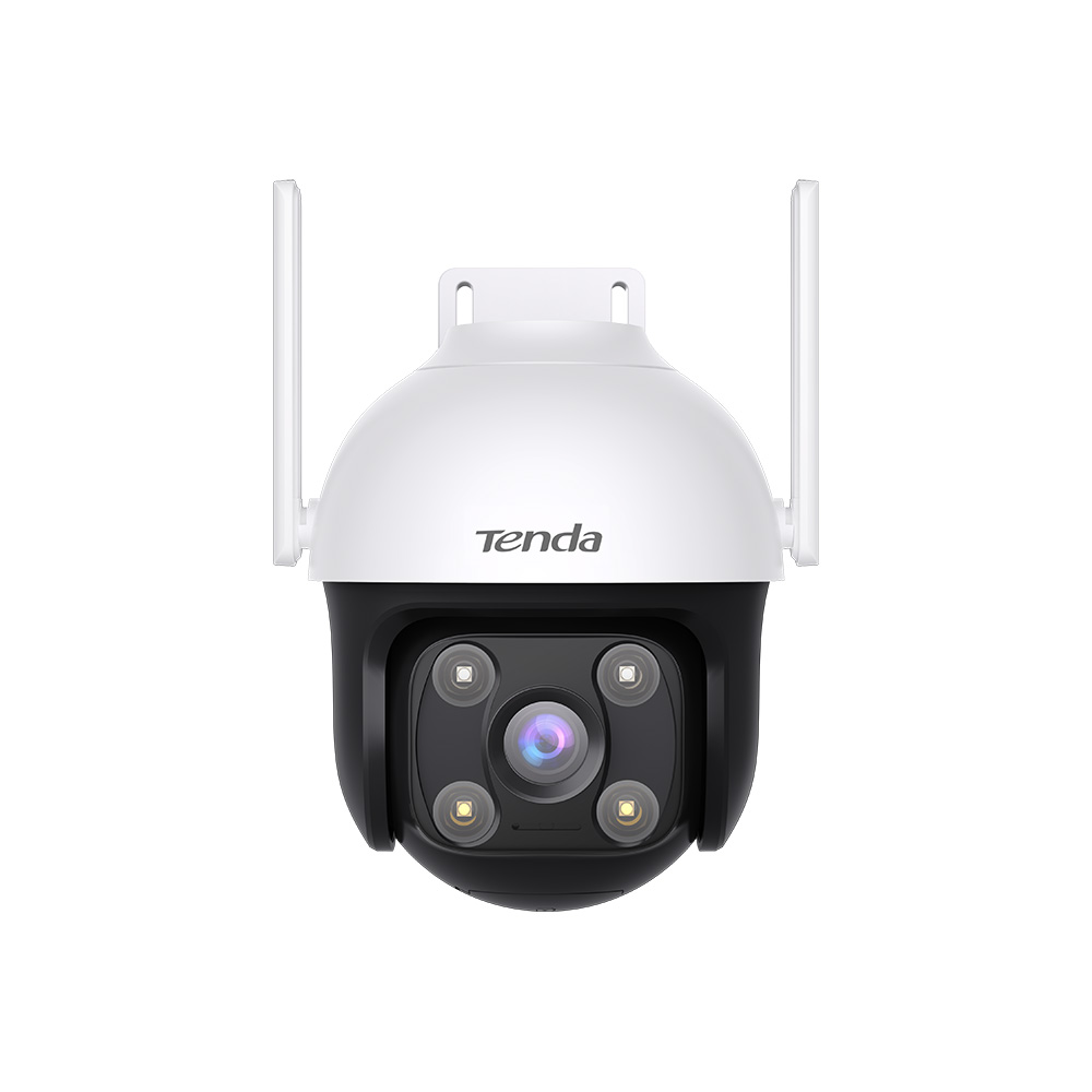 Tenda RH7-WCA WIFI камера за наблюдение, 4MP QHD, външна/вътрешна, Ultra HD, ротация, 360° видимост, светещи светодиоди, двупосочна комуникация, карта/облачно съхранение, сензор за движение, бяла, съвместима с Alexa (RH7-WCA)-0