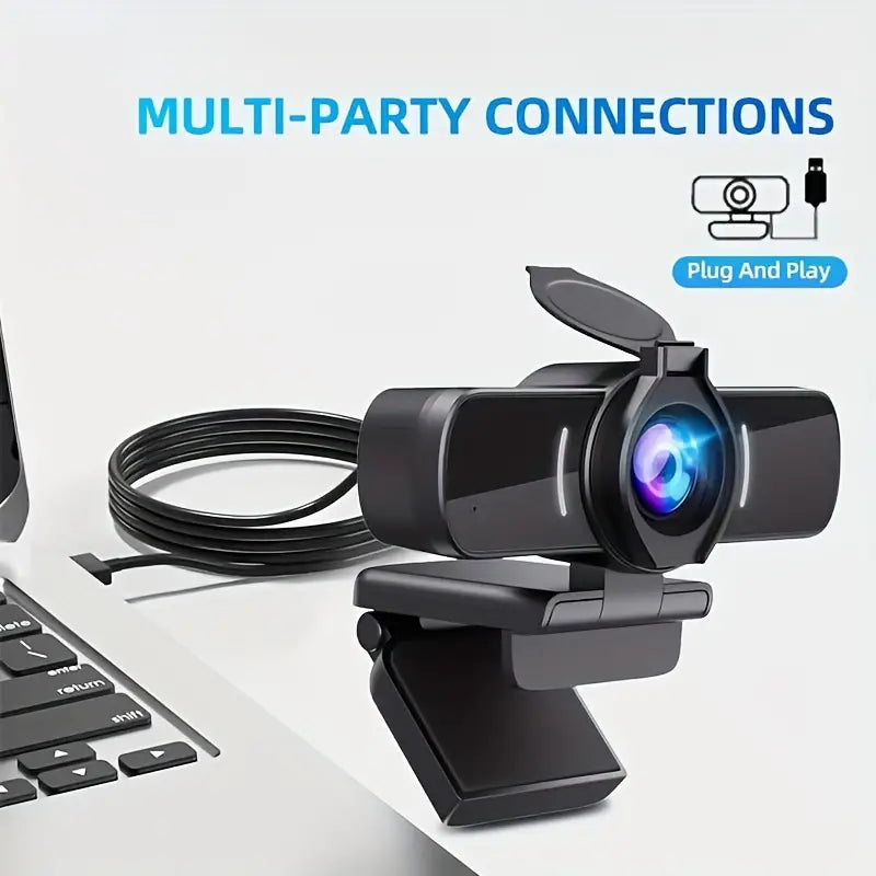 1080P HD Webcam with Microphone - Clear Video & Crystal Clear Audio-1