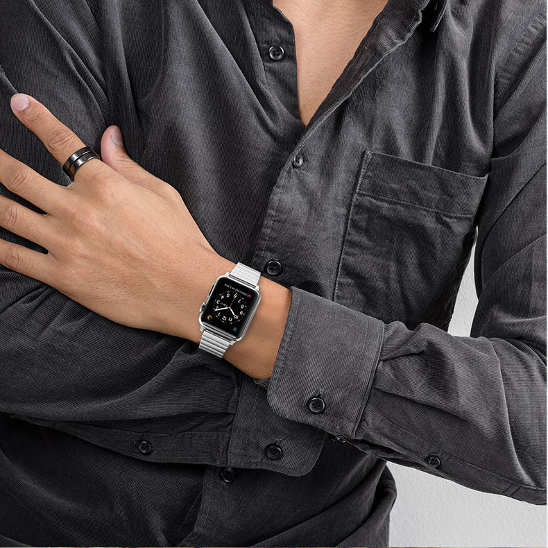 Strap For Apple watch band 44mm 40mm iwatch band 42mm 38mm Stainless Steel Link bracelet metal apple watch series 6 se 5 4 3-3