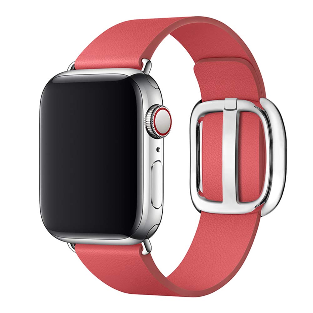 Leather Modern buckle strap For Apple Watch band 44mm/40m iwatch band 42mm/38mm correa bracelet apple watch series 6 se 5 4 3-0