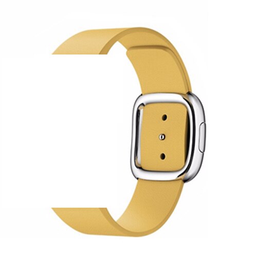 Leather Modern buckle strap For Apple Watch band 44mm/40m iwatch band 42mm/38mm correa bracelet apple watch series 6 se 5 4 3-2