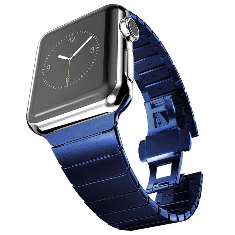 Strap For Apple watch band 44mm 40mm iwatch band 42mm 38mm Stainless Steel Link bracelet metal apple watch series 6 se 5 4 3-0