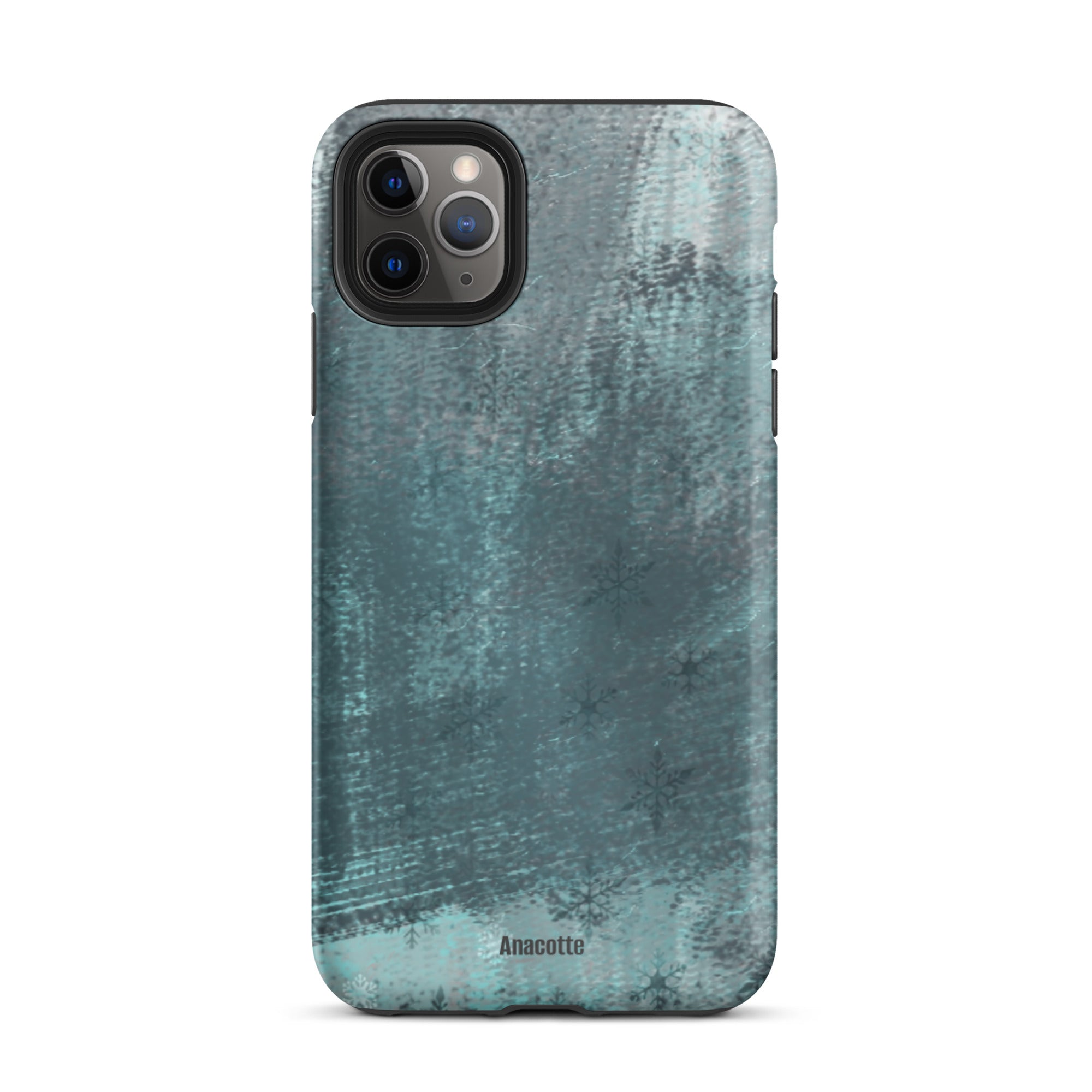 iPhone 14, 13, 12, 11 Christmas Theme iPhone Cases Snow Green Anacotte-4