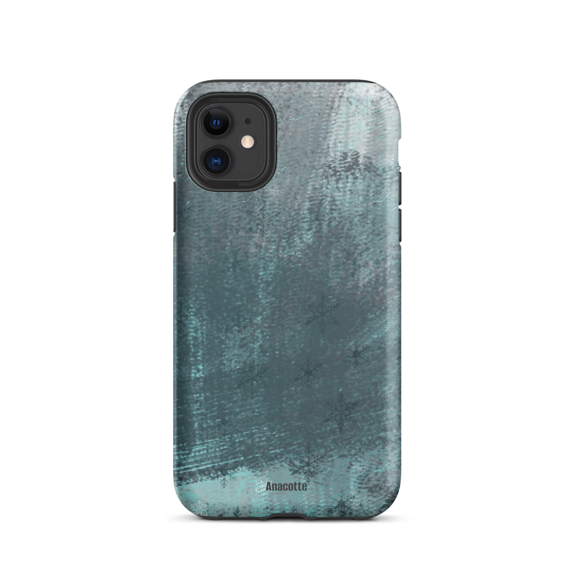 iPhone 14, 13, 12, 11 Christmas Theme iPhone Cases Snow Green Anacotte-7